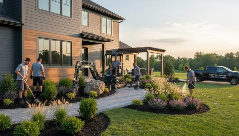 Columbus, OH landscaping service team providing professional yard maintenance and outdoor care