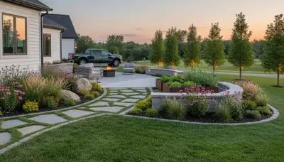 Landscaping crew serving Columbus, OH with professional lawn and yard care services