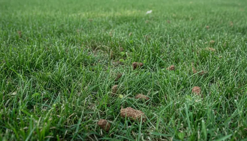 Post‑aeration lawn recovery with thicker green grass after aeration service in Columbus, OH